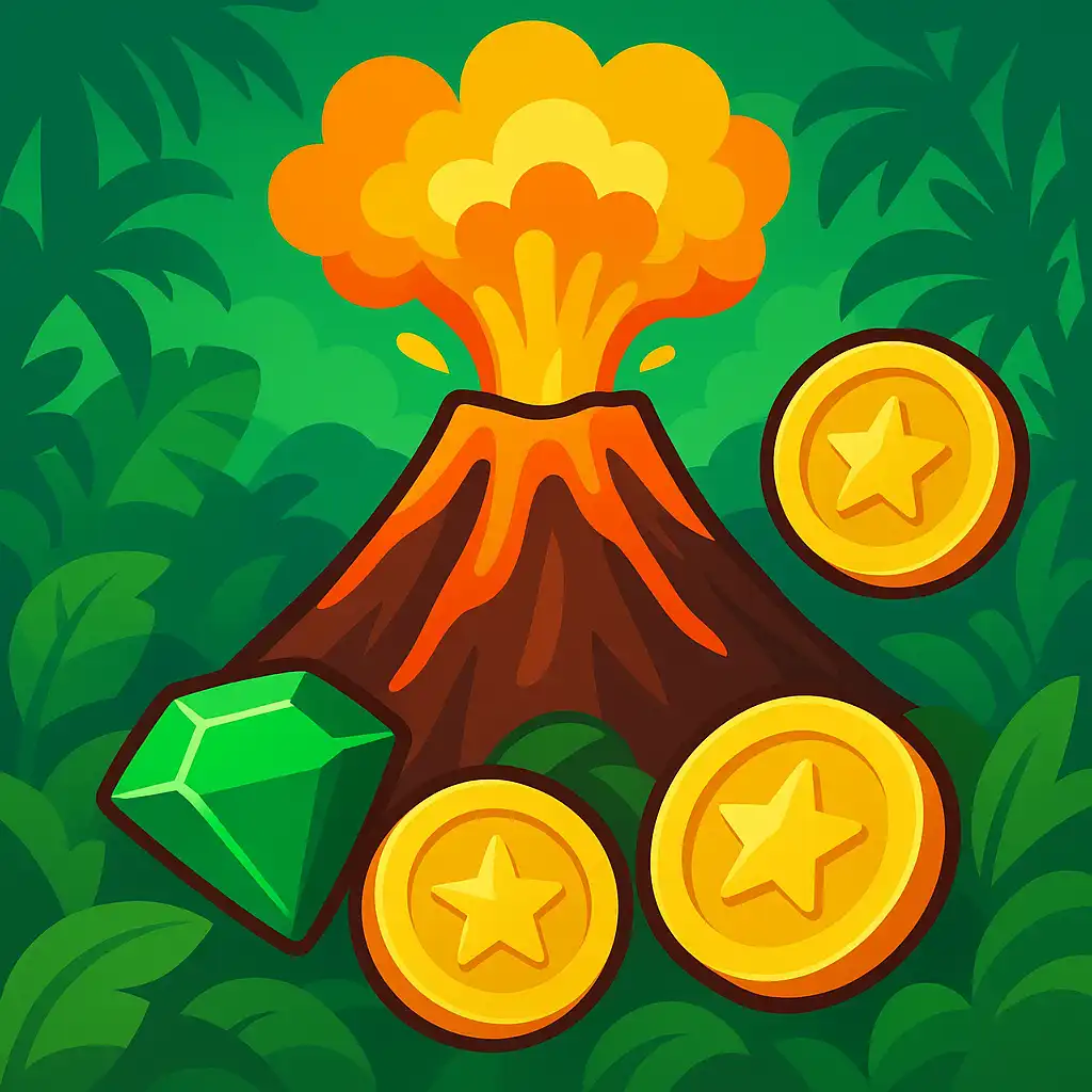 3 Coin Volcanoes