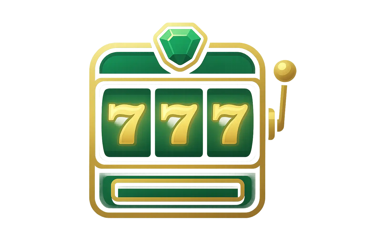 Illustration of a glowing slot machine representing the RiderBet slots lobby